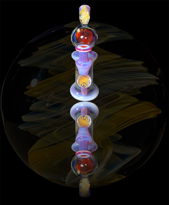 King Leo glass x Mikecglass orbital collab 