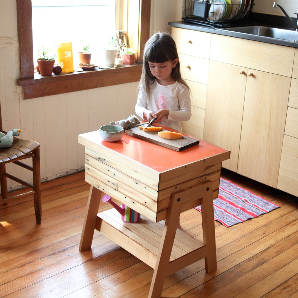 Image of Kitchen Sandbox™ Indoor Sand and Water Table - Reclaimed Pine