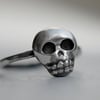 Mini Skully Ring, Oxidized Sterling Silver