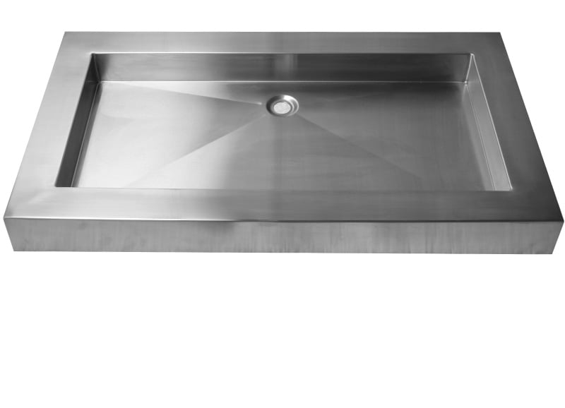 rectangle curved kitchen sink