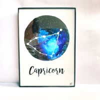 Capricorn Zodiac Print 