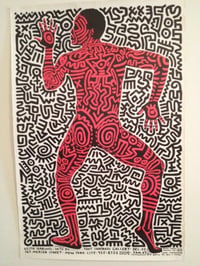 Image 1 of 1983 Keith Haring Schafrazi Gallery Lithograph