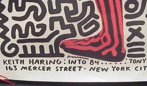 Image of 1983 Keith Haring Schafrazi Gallery Lithograph