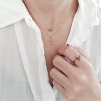 Image 6 of Pink Antique Cross Necklace