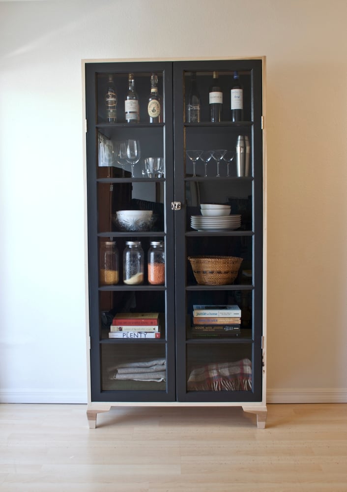 Image of Salvaged French Door Pantry Cabinet
