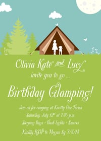 Image 1 of Glamping Invitation