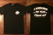 Image of Black T-Shirts with front + back print 2014