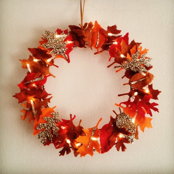 Image of Autumn Lights Wreath 