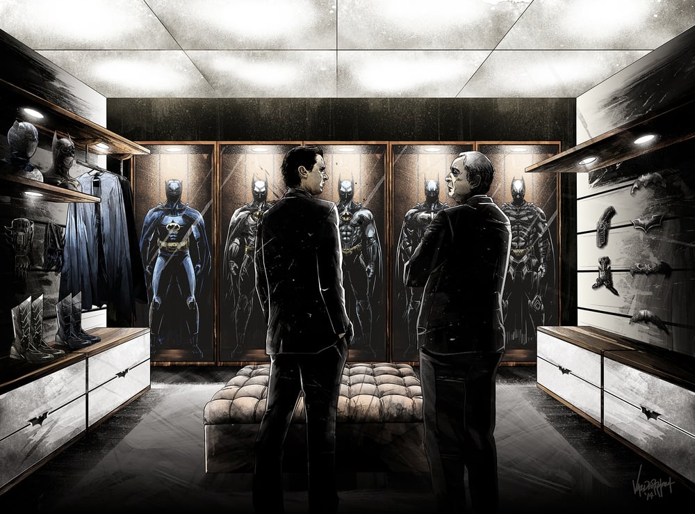 Image of "Who Will You Be Tonight?" - Inspired by Batman 75 years