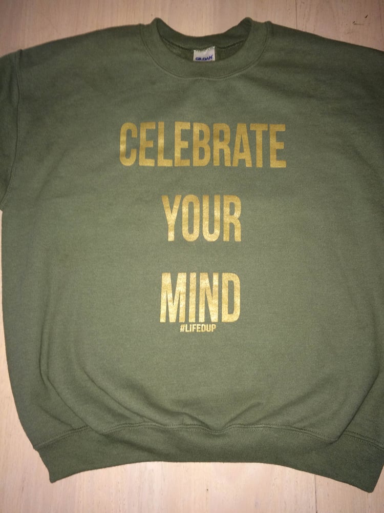 Image of Classic Slogan Crewneck (Green & Gold)