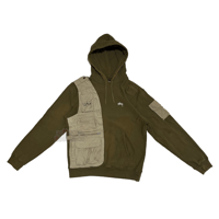 Image 2 of (L-XL) Stussy Hoodie Vest Reworked "Inuzuka" 531 
