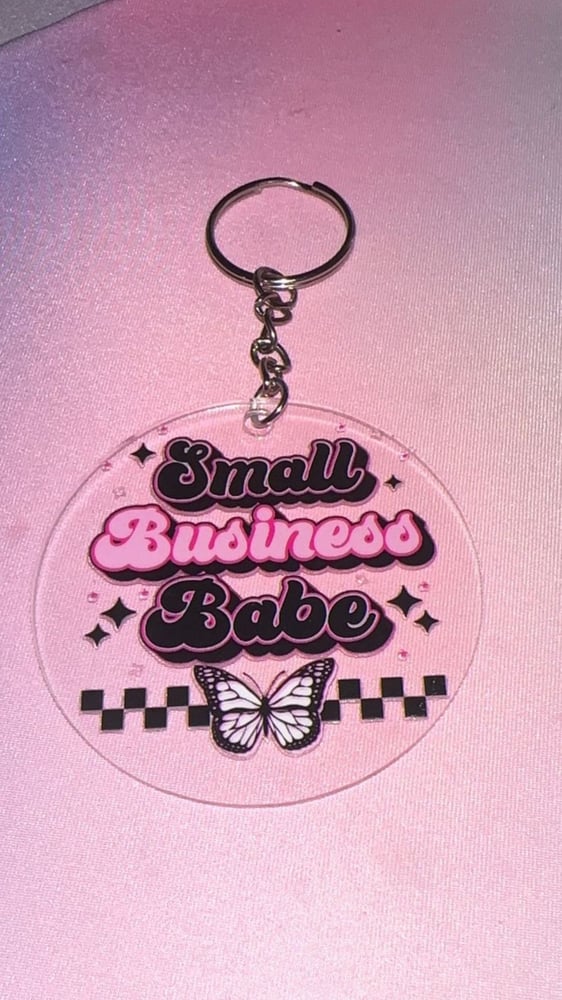 Image of Small business babe key chain