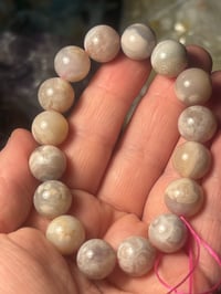 Flower agate bracelet 