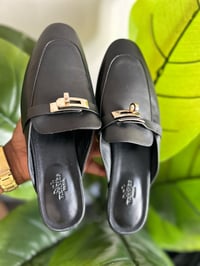 Image 1 of Hermes Kelly Half Mule Slides