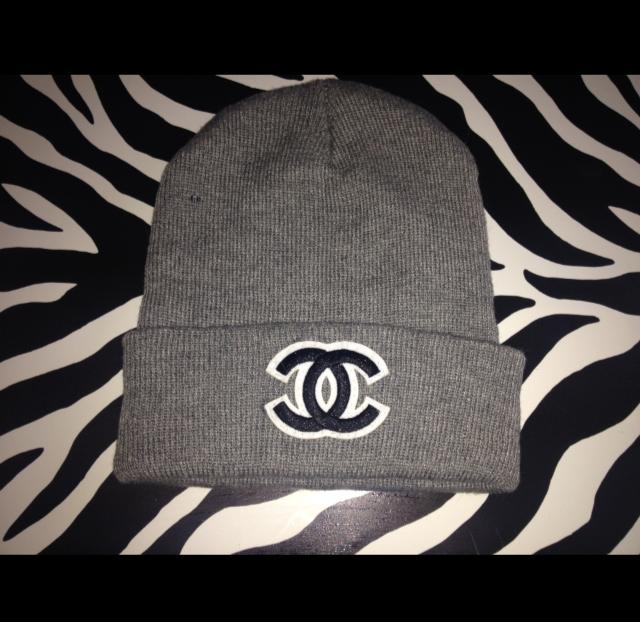 pink chanel beanie