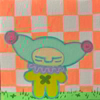 mini jester acrylic painting 