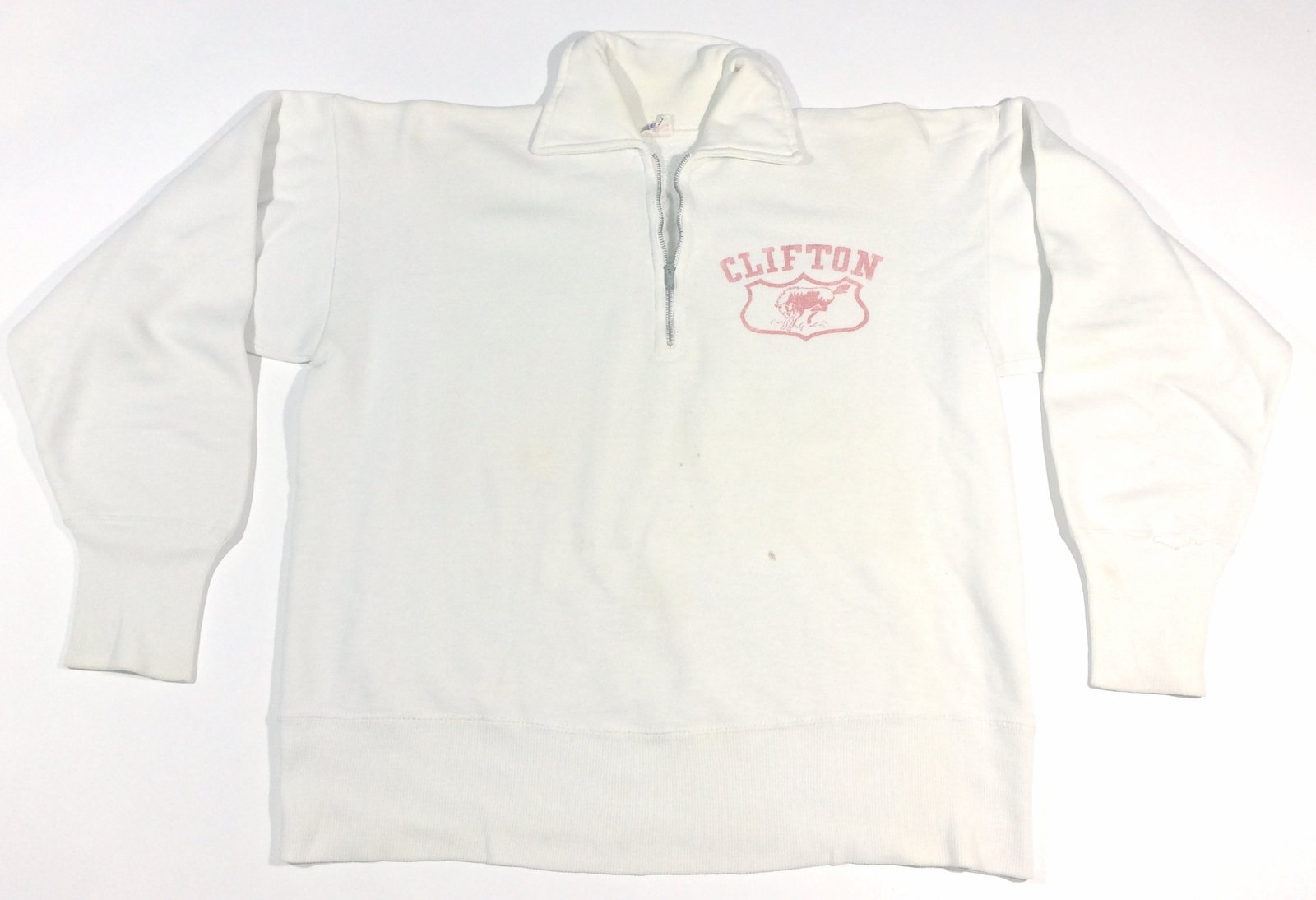 Vintage Champion 3/4 zip collar Clifton sweatshirt