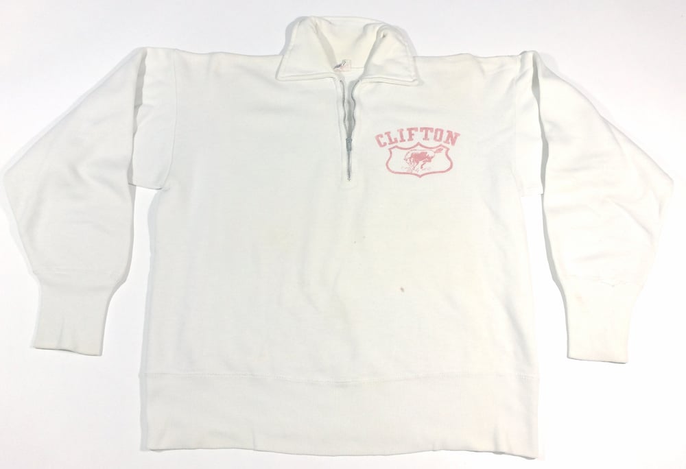 Image of Vintage Champion 3/4 zip collar Clifton sweatshirt