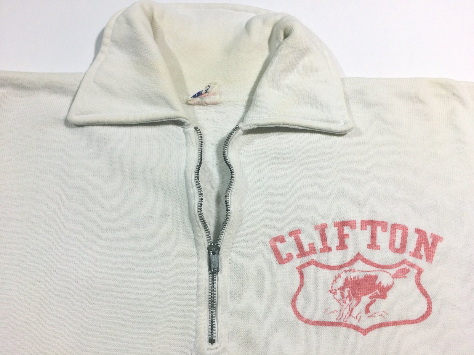 Vintage Champion 3/4 zip collar Clifton sweatshirt