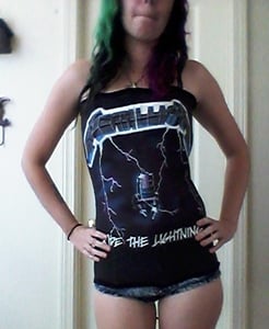 Image of metallica corset size small