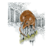 Image of Yellow Footed Antechinus - Art Print