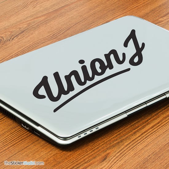Image of Union J Logo Laptop Sticker