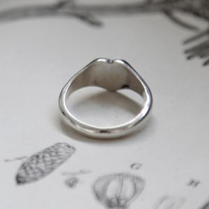 Image of *SALE - was £165* heart arrow signet ring with diamond