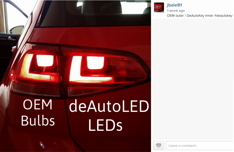 Image of Complete Brake / Turn / Tail LED Kit - Bright - Error Free - Fits: MKVII 2015+ Volkswagen GTI/Golf