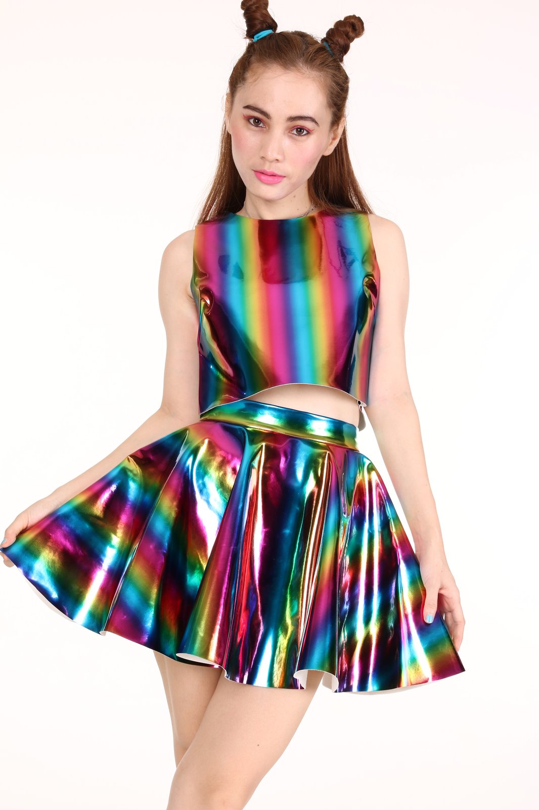 rainbow skirt circle