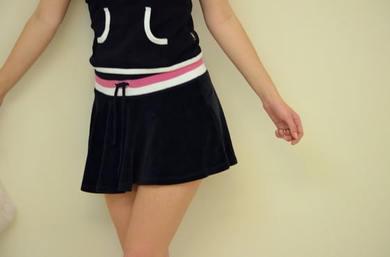 Image of Sport skirt blk velour
