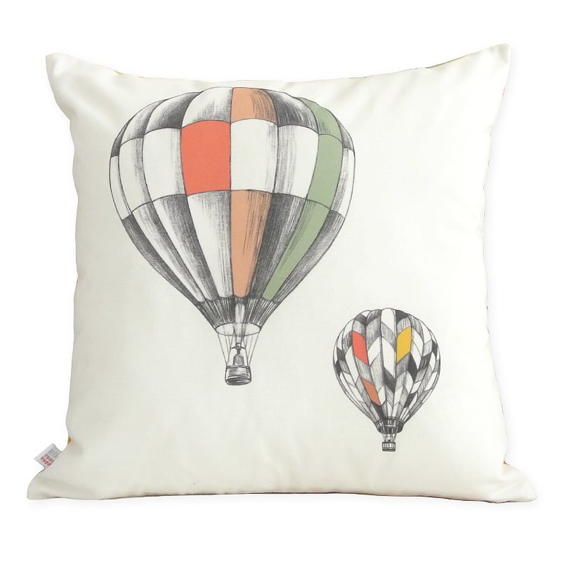 Image of Grand coussin montgolfières 45x45cm -50%