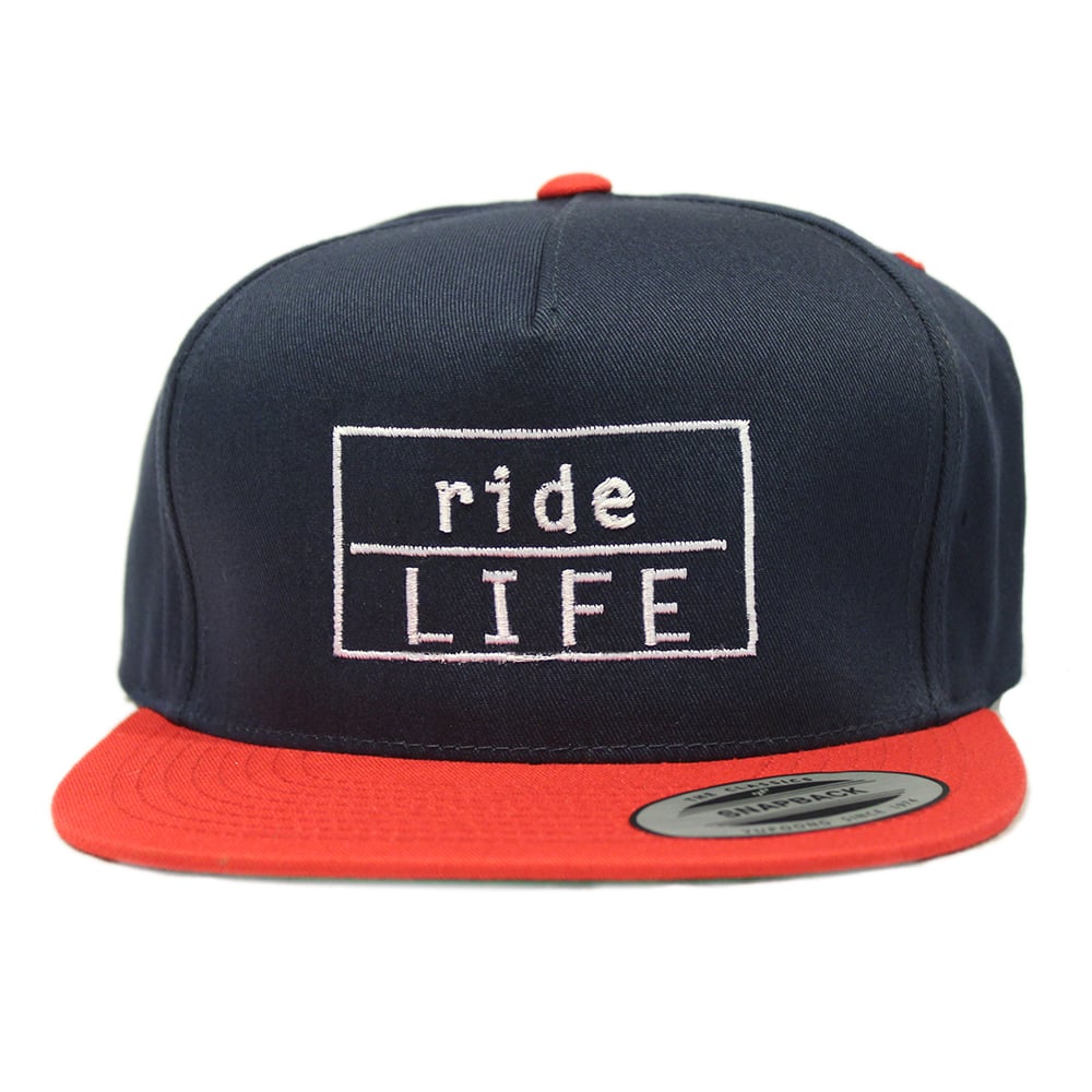 Image of Blue and Red Snapback