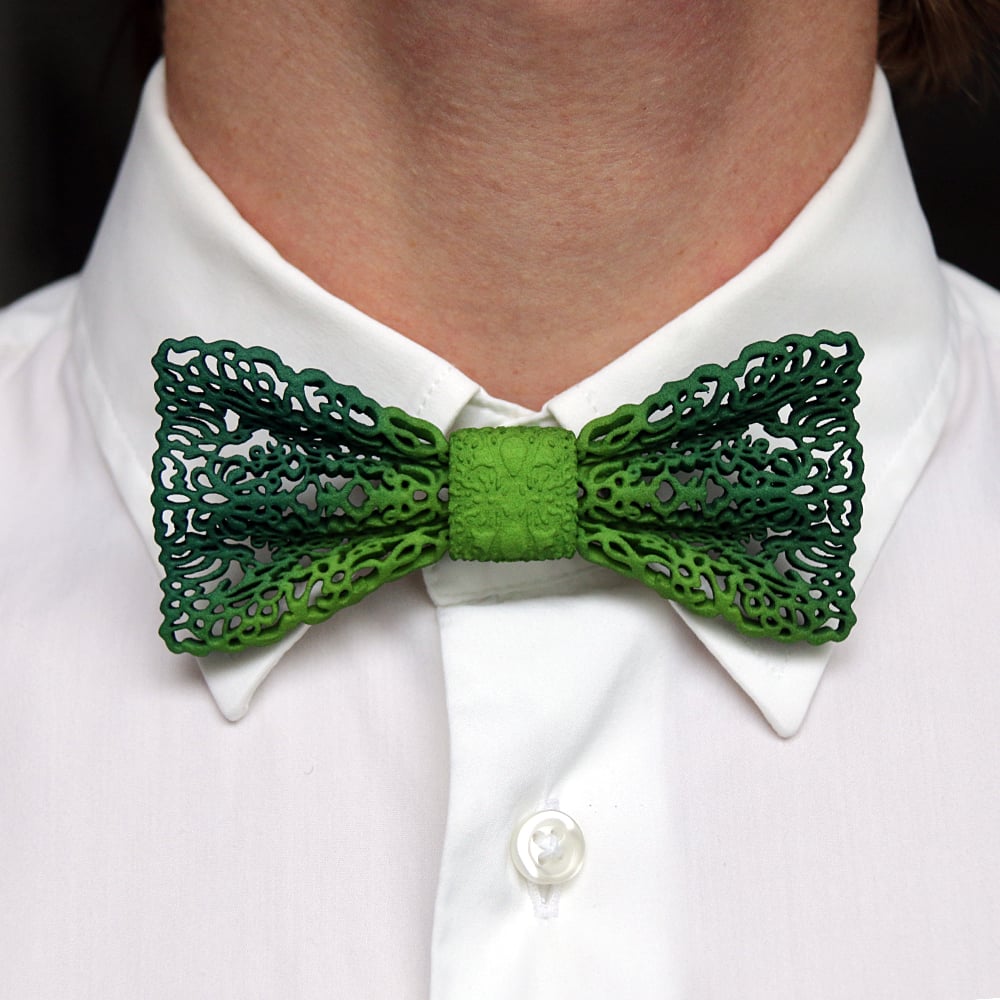 Image of 3D printed bow tie LACE