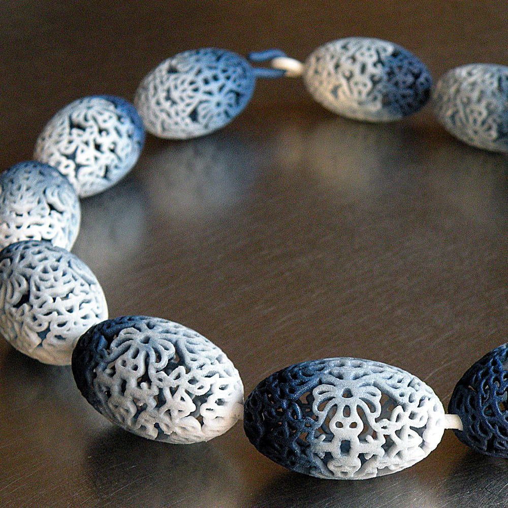 Image of 3D printed collier OVAL 2.floral 