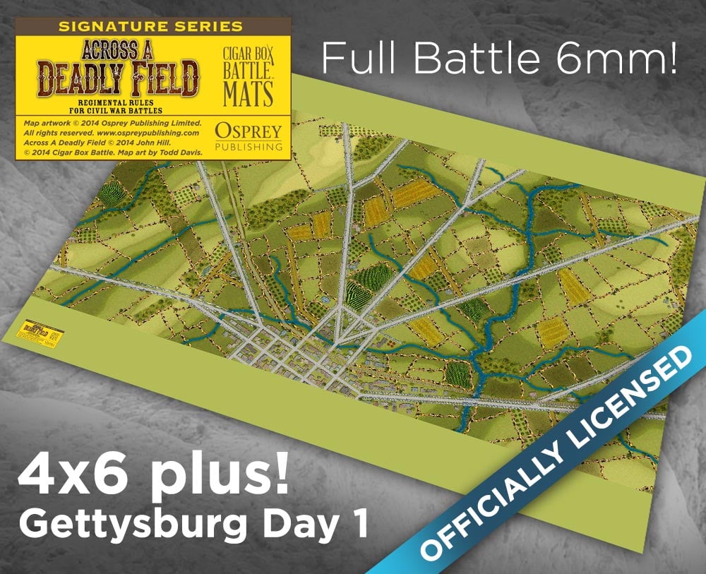 Image of ADF Gettysburg Day 1 Small Scale 6mm -- 4'x6' plus -- #132
