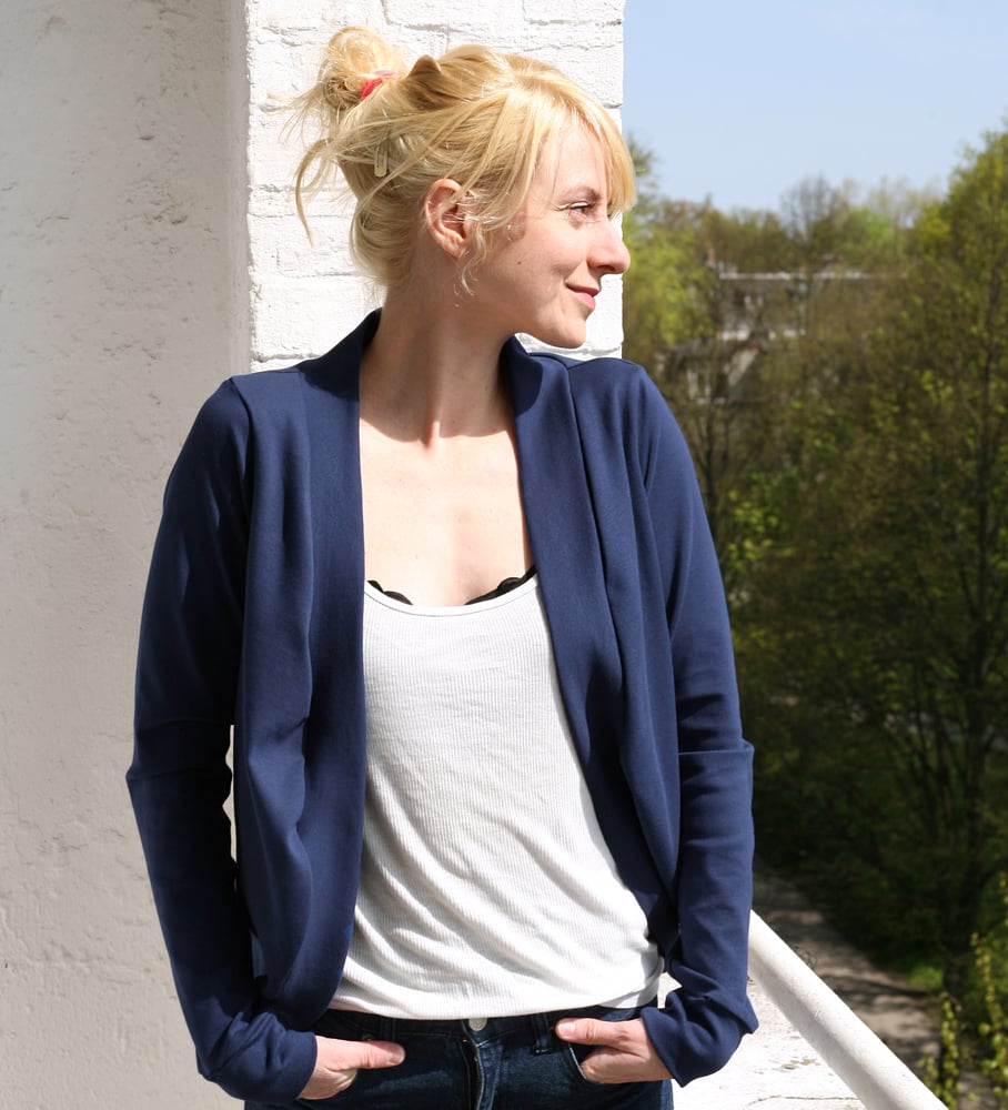 Image of Jäckchen aus Jersey - tiefblau navy
