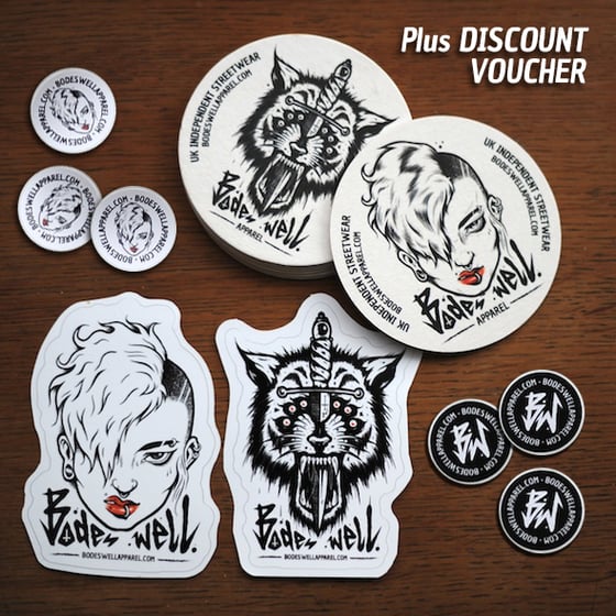 Image of Goodie Bag (Stickers & Coasters)