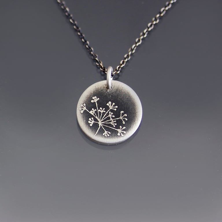 Tiny Queen Anne's Lace Necklace | Lisa Hopkins Design
