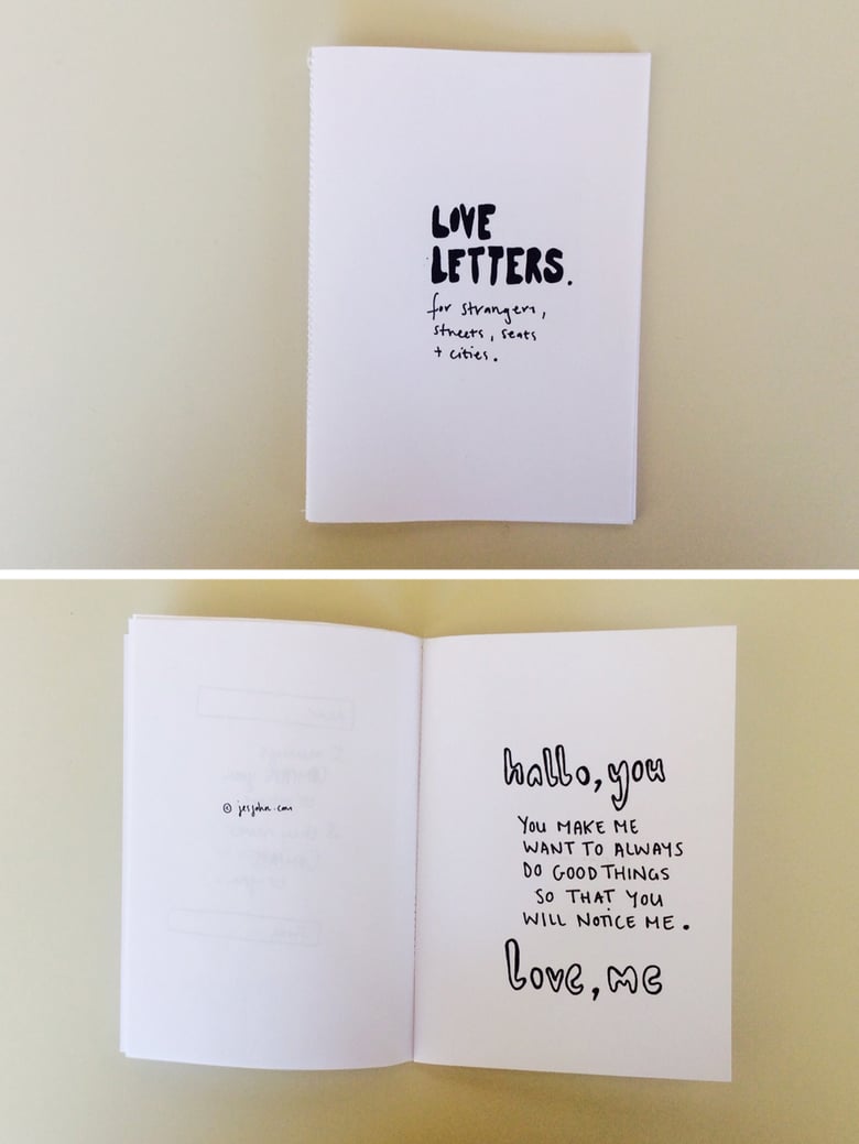 Image of LOVE LETTERS zine by jes john