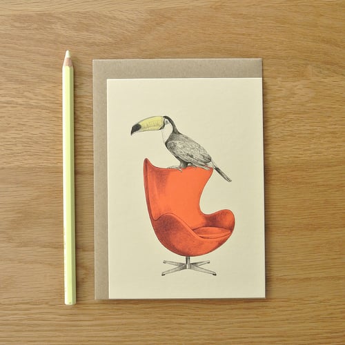 Image of Carte postale Toucan + enveloppe