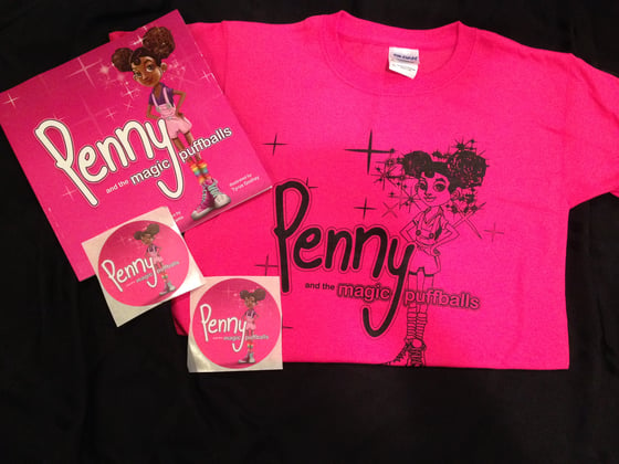 Image of Tee and book bundle - Pink and Black