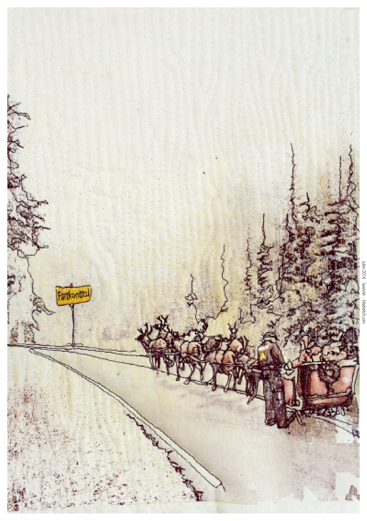Image of Slow down Christmas - artcard