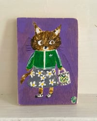 Image 1 of original painting-track top and skirt 