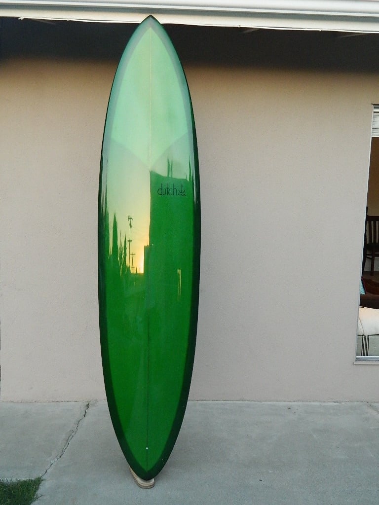 forest green surfboard