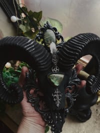 Image 4 of Ram skull wall or alter piece- for Skyler only 