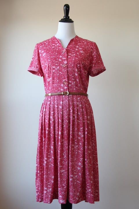 Image of SOLD Pink Floral Maze Dress (Orig $65)