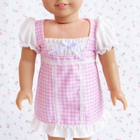 Pink gingham dainty milkmaid dress 