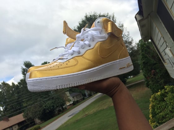 Image of 24k custom air force 1's