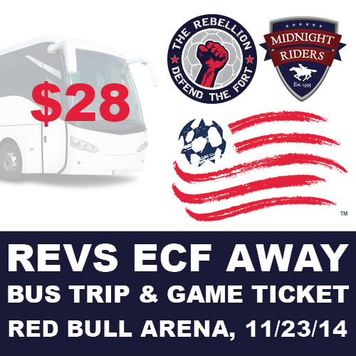 Image of [BUS and game ticket] Revs at Red Bulls - Eastern Conference Finals