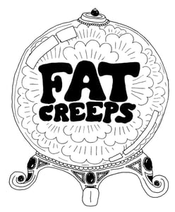 Image of FAT CREEPS WOMEN'S CRYSTAL BALL T SHIRT
